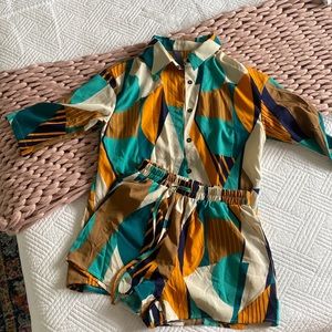 Colorful two piece set